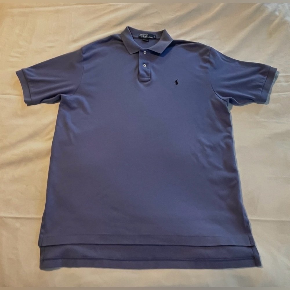 Ralph Lauren Men’s Polo Shirt Periwinkle Blue Size Large EUC